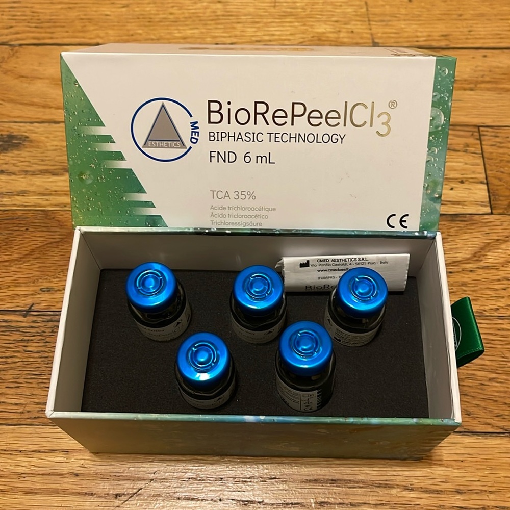 BioRePeelCl3
5- 6ml bottles